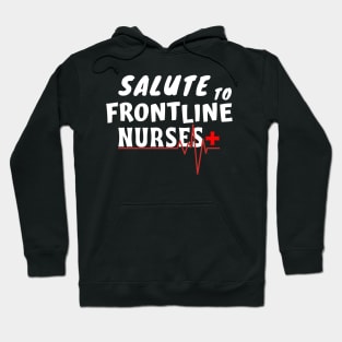 Salute To Frontline Nurses Hoodie